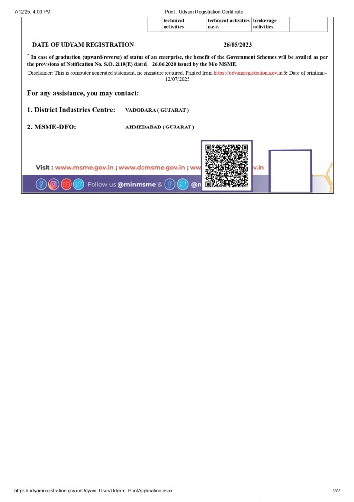 Udyam Registration Page 2
